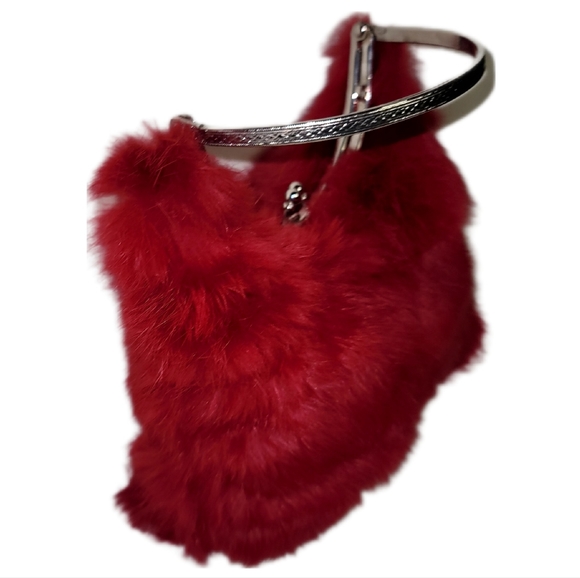 Vintage Fur Sterling Silver Clutch Handbag - Picture 7 of 11